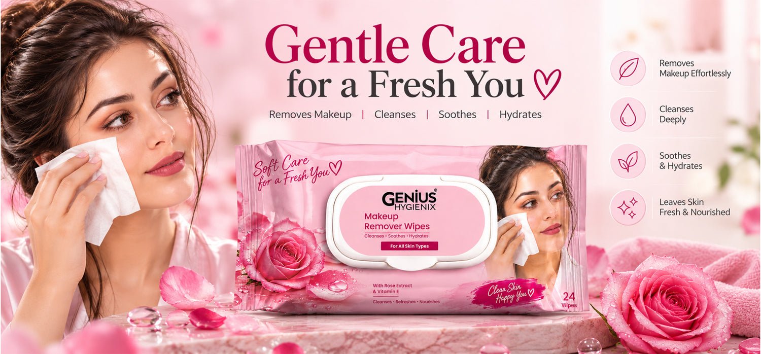 Gentle Care for a Fresh You — Genius Hygienix makeup remover wipes